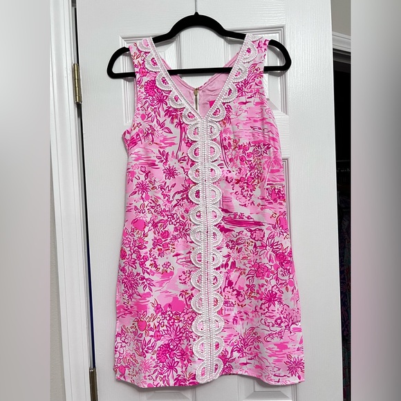 NWT Ronnie Romper in Peony Pink Seaside Scene - Picture 1 of 9